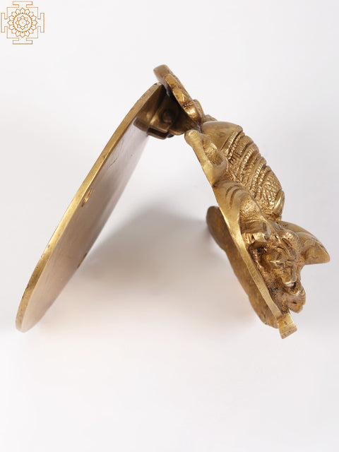 5" Brass Kirtimukha Door Knocker
