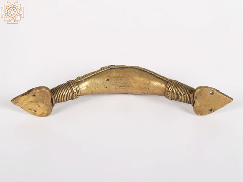 8" Tribal Figure Brass Door Handle