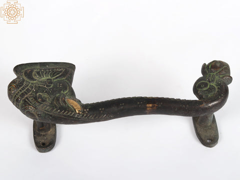 7" Brass Elephant Door Handle