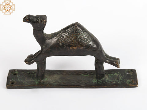 5" Brass Camel Door Handle
