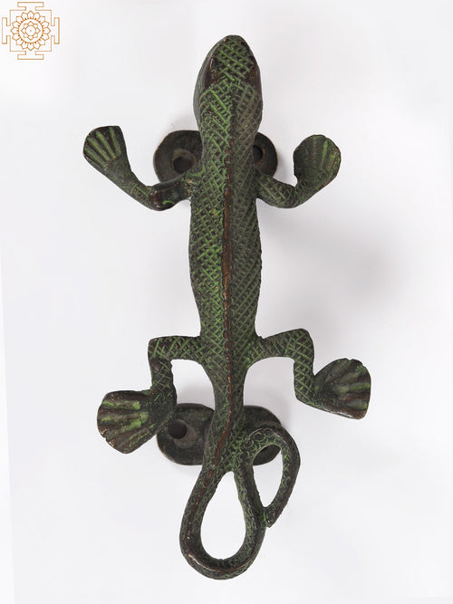5" Brass Chameleon Door Handle