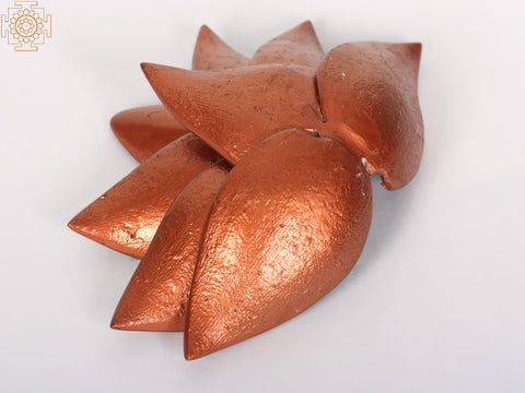 6" Brass Lotus Wall Hanging