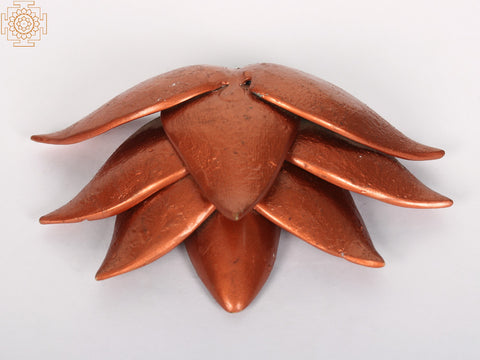 6" Brass Lotus Wall Hanging