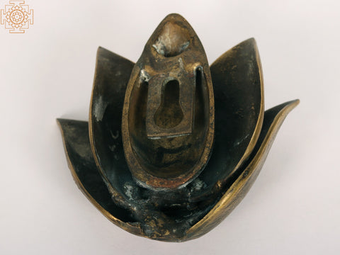 Stylish Wall Hanging Lotus in Brass