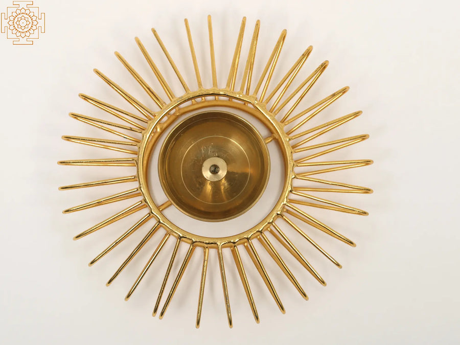 Designer Brass Ritual Lamp Diya for Pooja