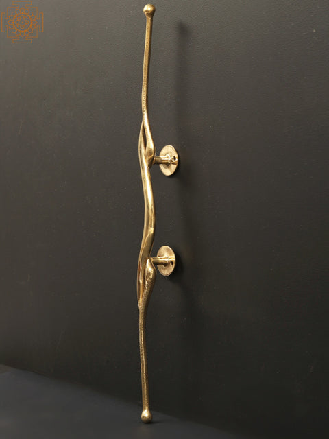 23" Stylish Brass Door Handle