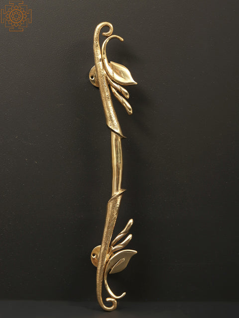 21" Brass Designer Door Handle | Home Altar Decor