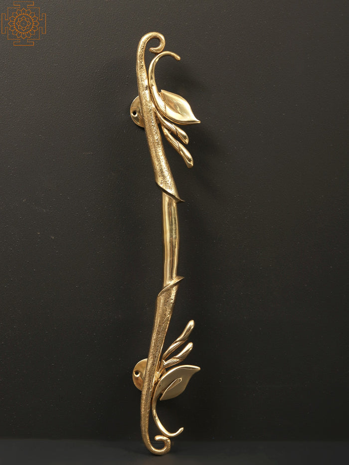 21" Brass Designer Door Handle for Home Altar Decor