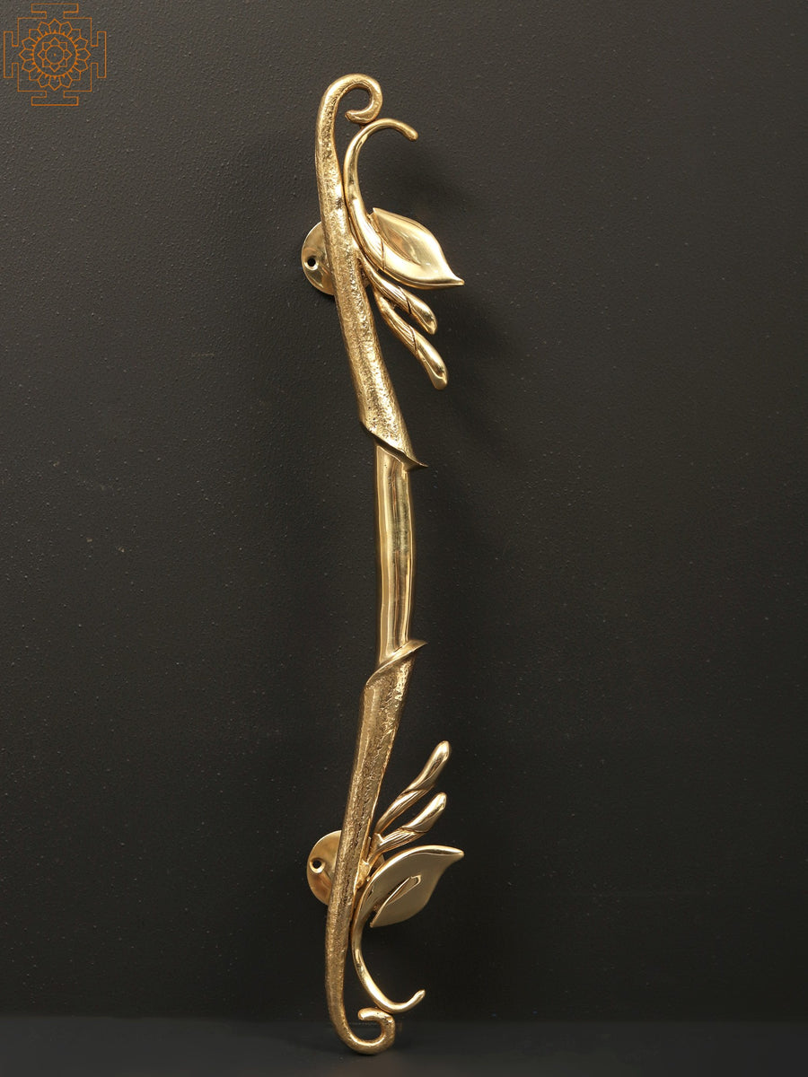 21" Brass Designer Door Handle for Home Altar Decor