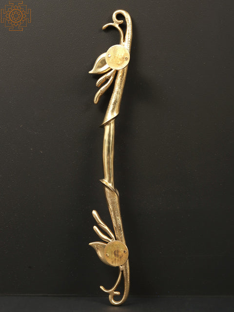 21" Brass Designer Door Handle | Home Altar Decor