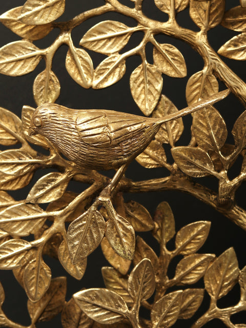 33" Large Brass Tree of Life with Stand