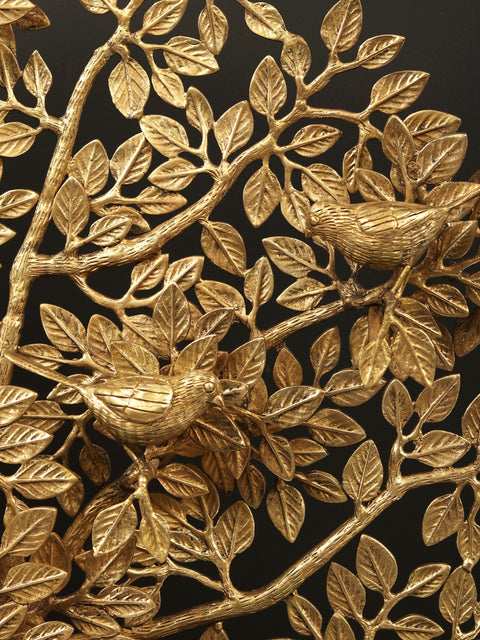 33" Large Brass Tree of Life with Stand