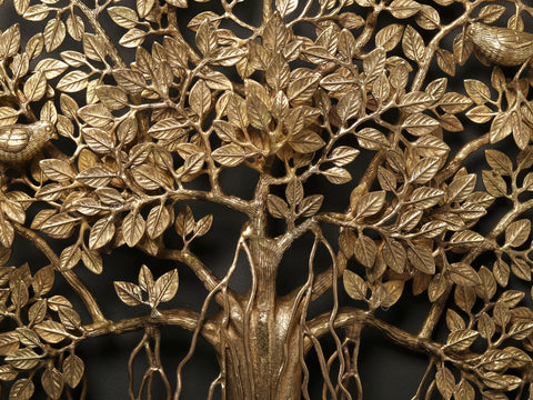 28" Brass Bodhi Tree - Wall Hanging