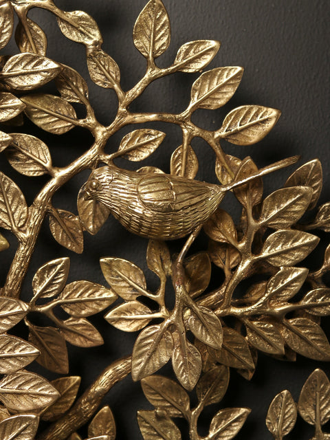 28" Brass Bodhi Tree - Wall Hanging
