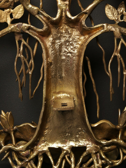 28" Brass Bodhi Tree - Wall Hanging
