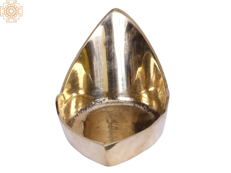 3" Brass Diya Ritual Lamp for Pooja