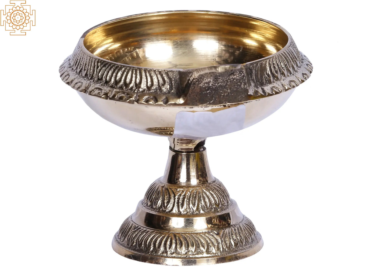 3" Pooja Diya in Brass | Price Per Pair