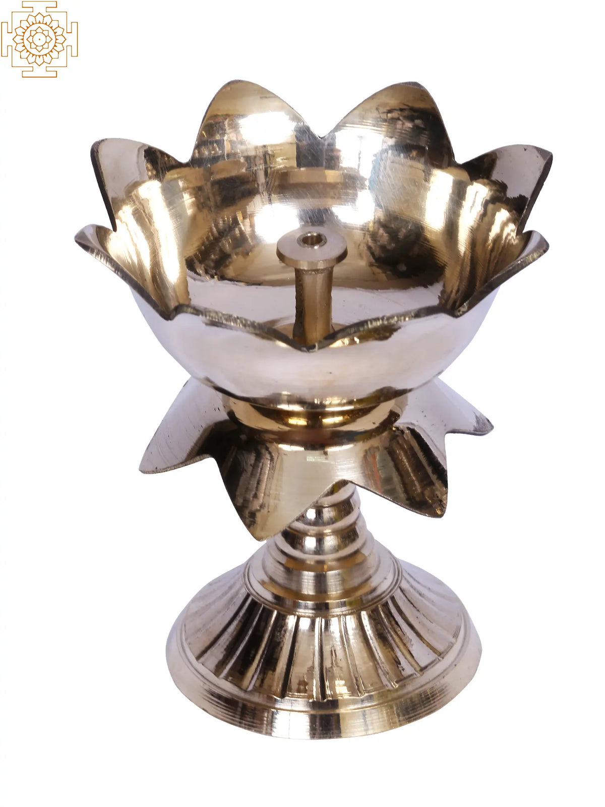4" Brass Lotus Shaped Diya | Price Per Pair