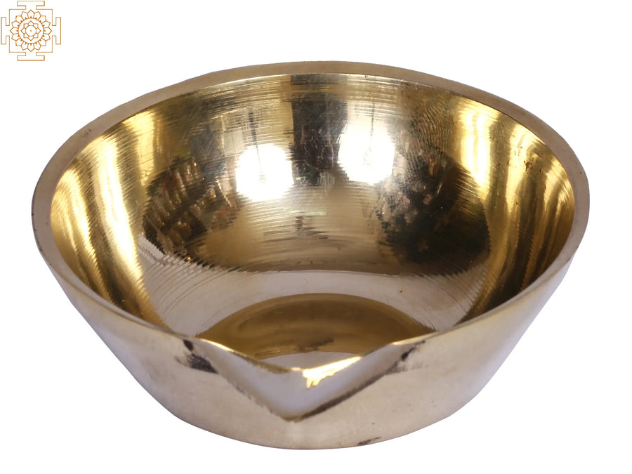 4" Small Brass Diya Pair for Pooja