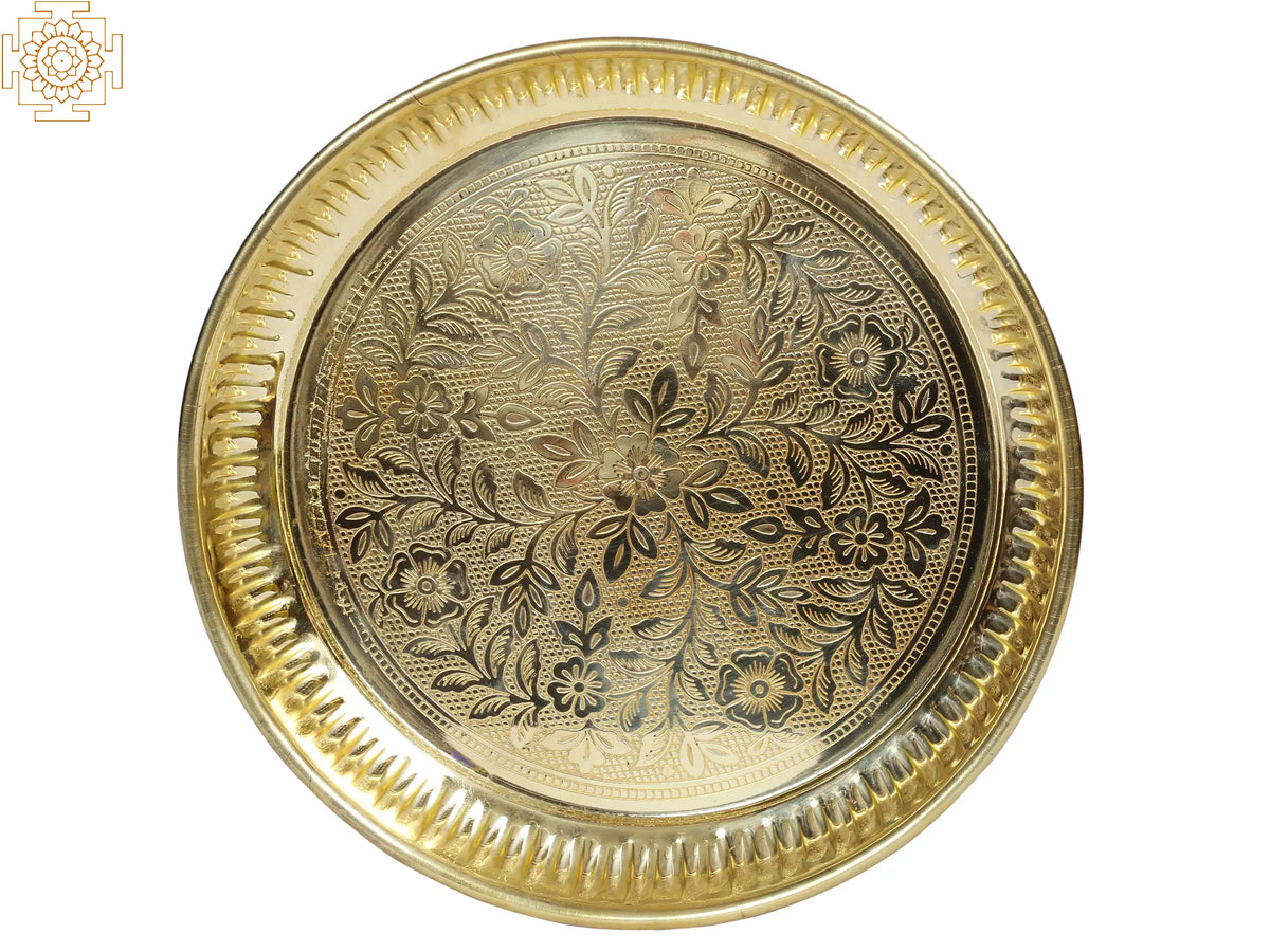 7" Brass Pooja Plate