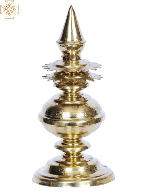 7" Brass Gopuram Kalasam Temple Spire Idol