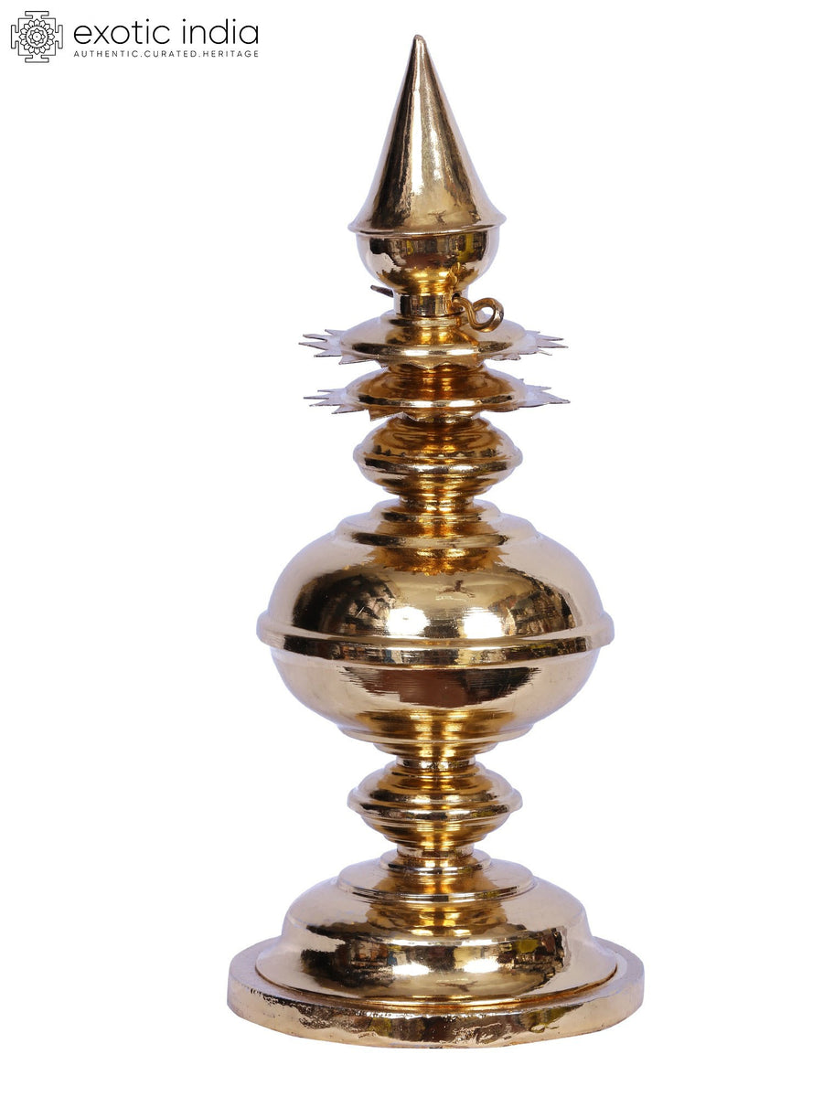 12" Brass Kalasam Ritual Idol for Pooja