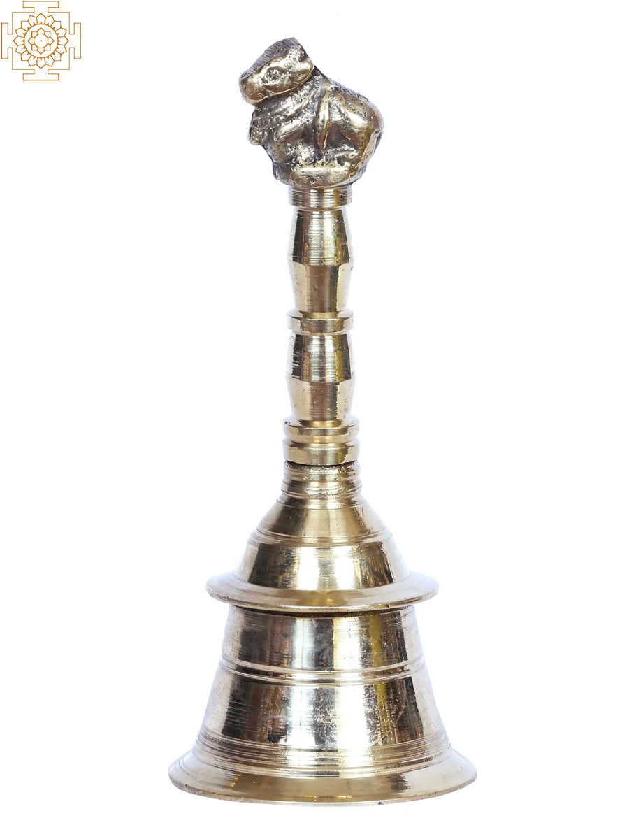 5" Brass Nandi Bell for Pooja