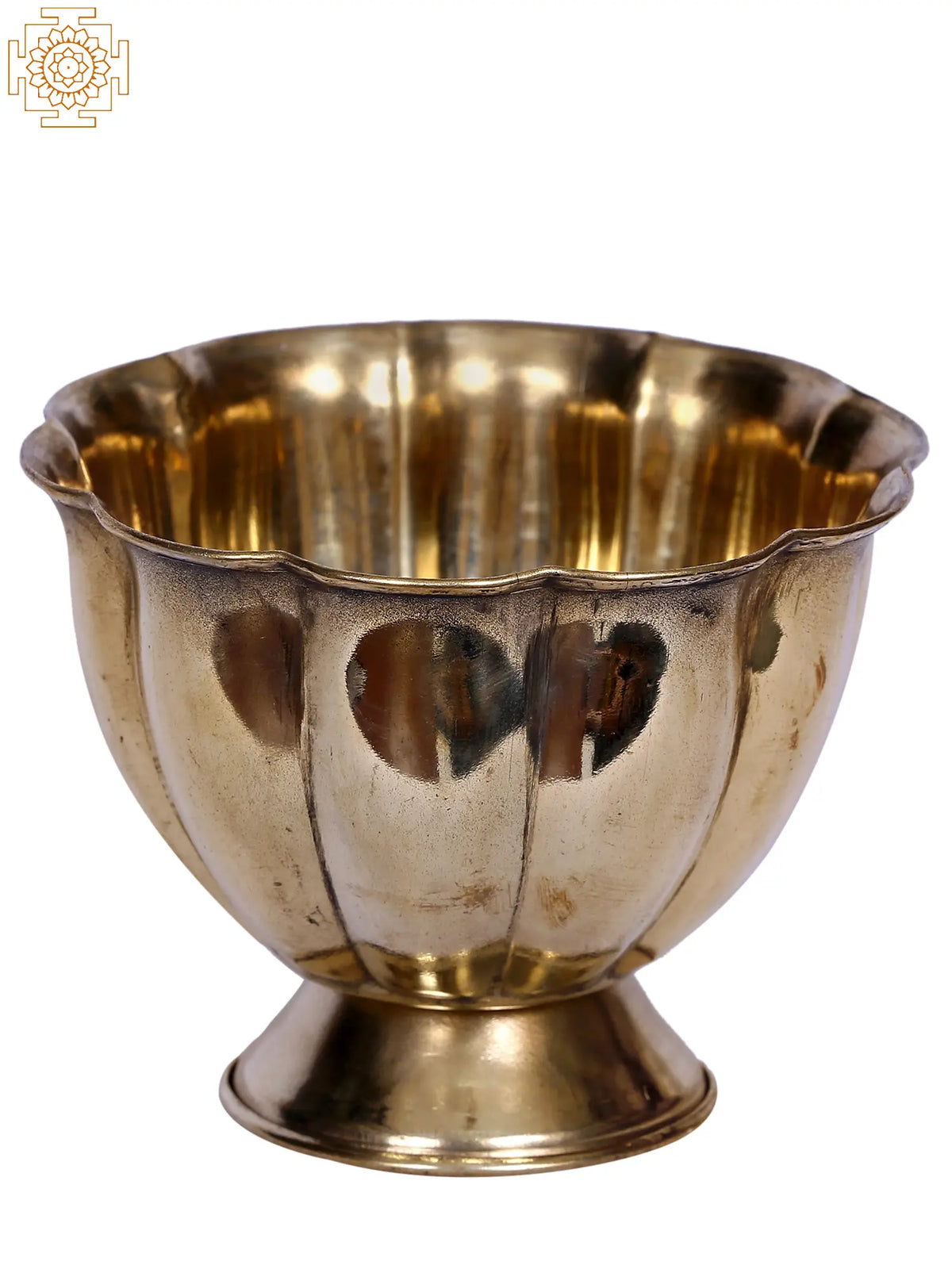 3" Small Brass Chandan Pela