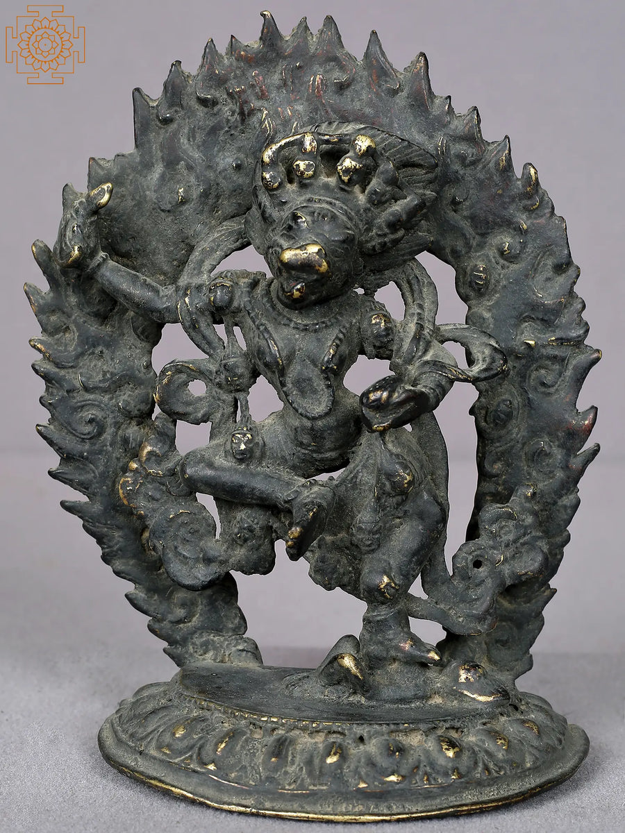 6" Small Brass Goddess Varahi Statue for Pooja