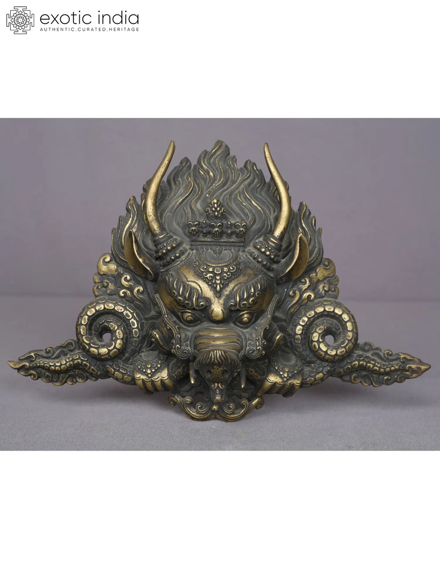 10.5" Thangka Handmade Brass Wall Hanging From Nepal