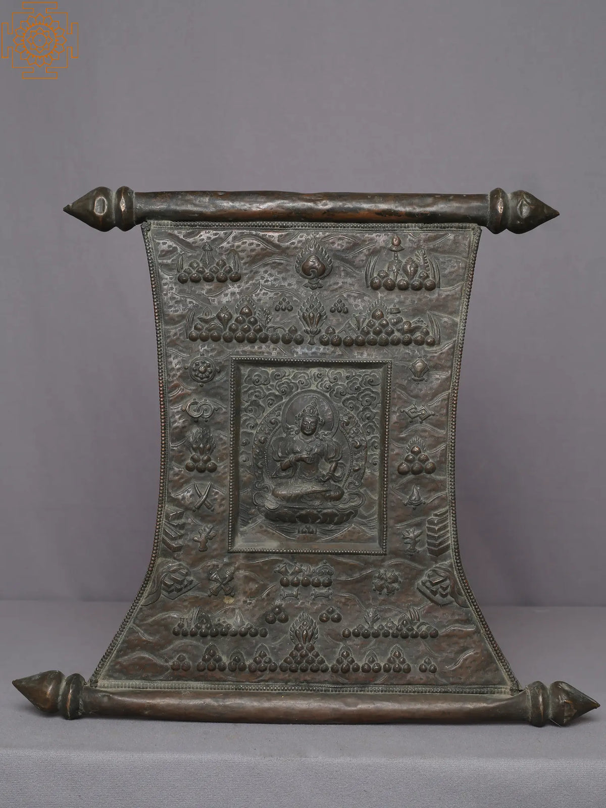 16" Vajrasattva Mandala Wall Hanging  From Nepal