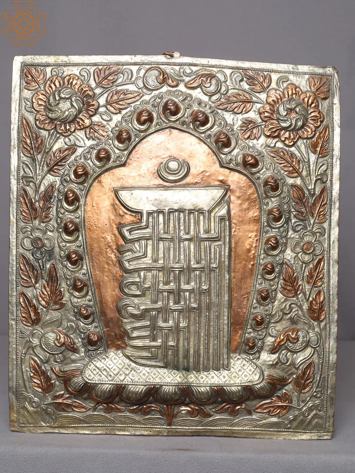 13" All Power Ten Interlocking Syllables of Kalachakra Wall Hanging from Nepal