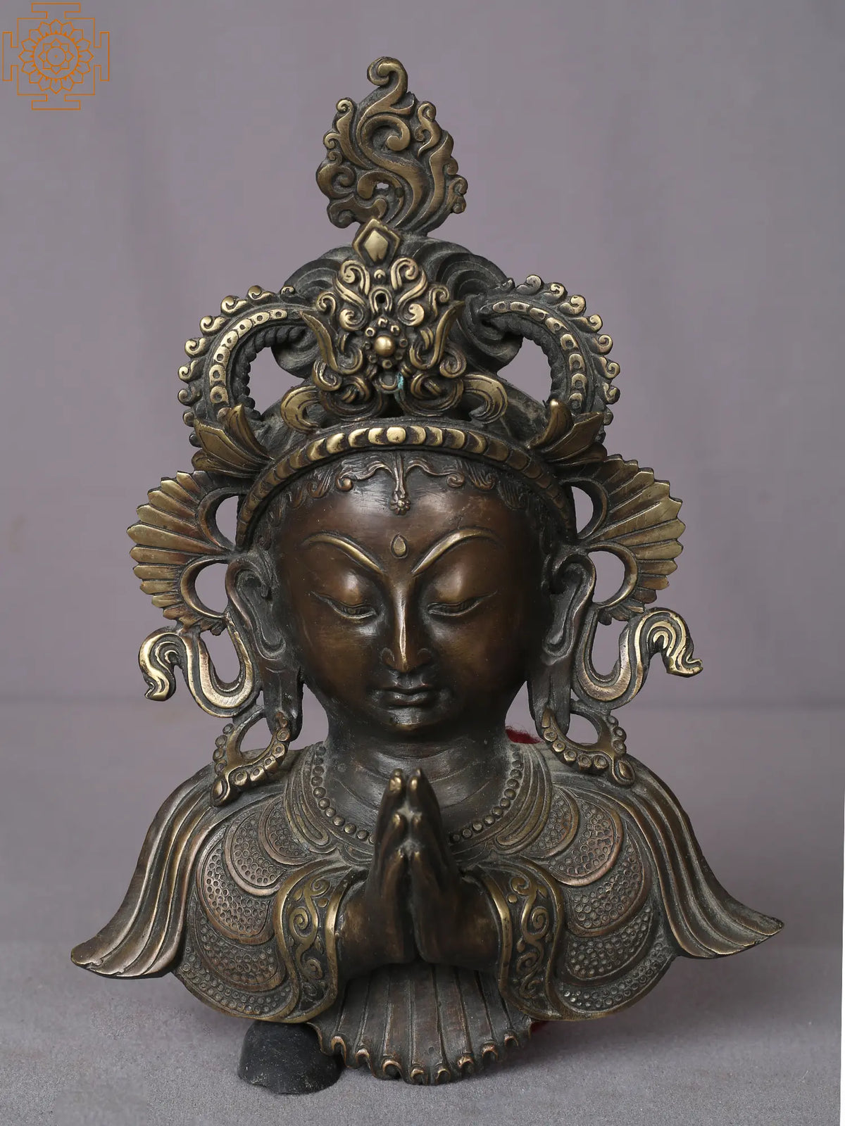 9.5" Tara Face Wall Hanging from Nepal