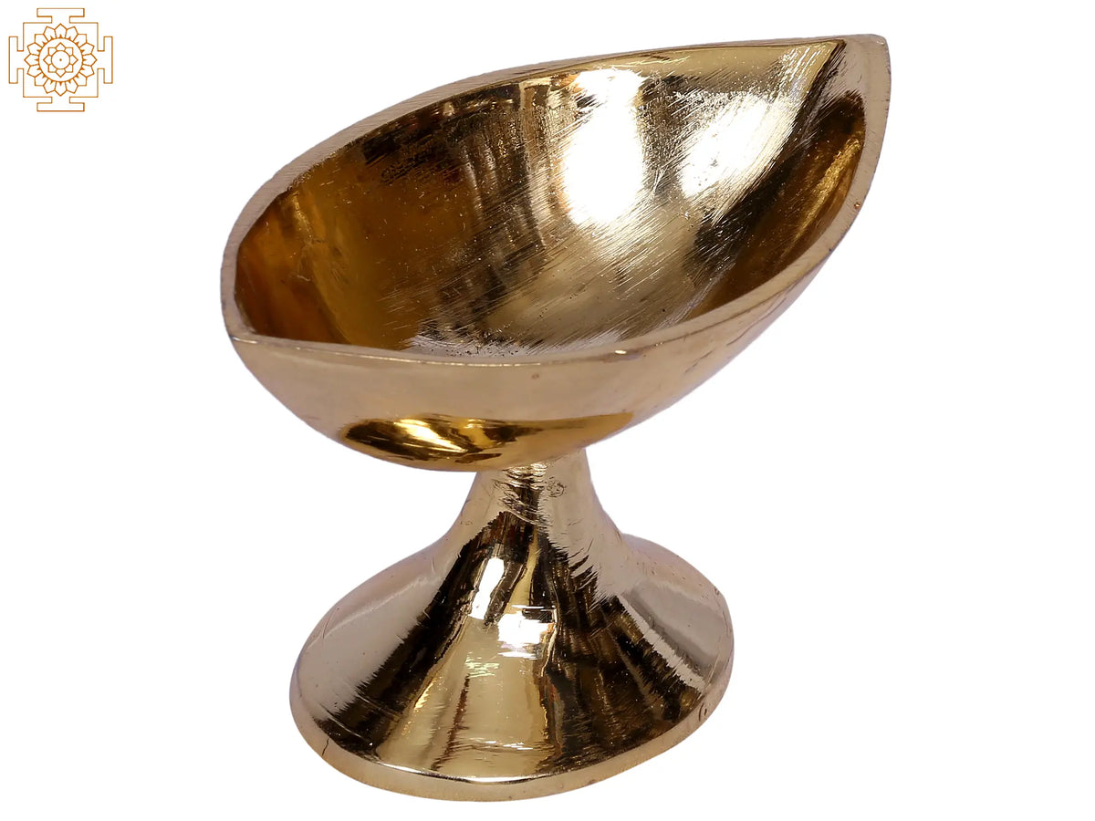 3" Small Brass Vibuthi Madal