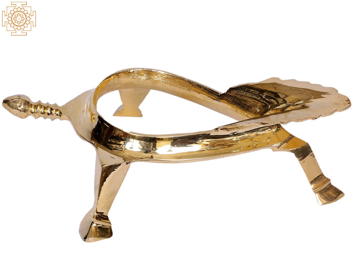 8" Brass Conch Stand