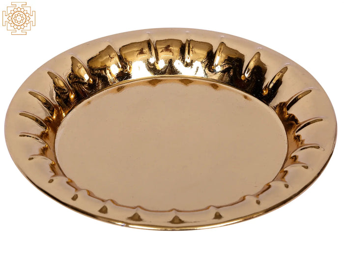 6" Small Brass Plate