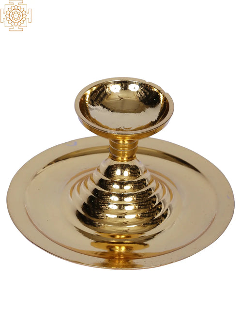 4" Brass Sooda Thattu Statue for Pooja