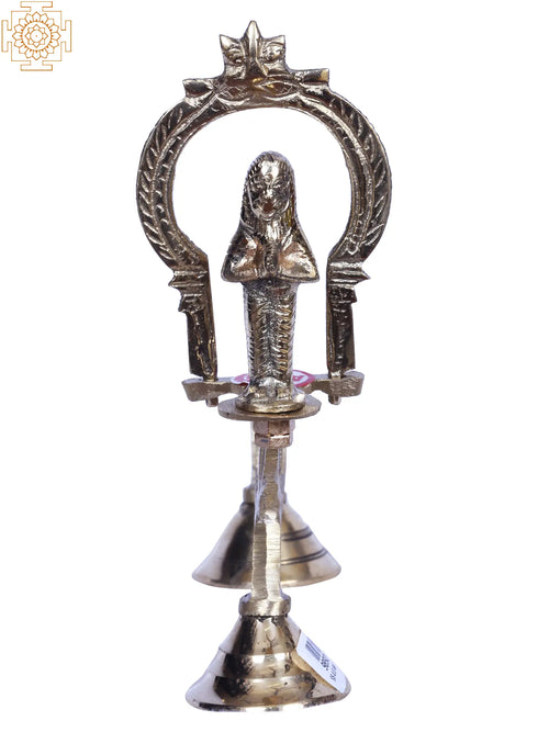 8" Brass Shodash Upachara Pooja Idol Set