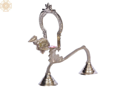 8" Brass Shodash Upachara Moonjur Pooja Set