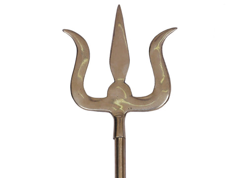 9" Brass Lord Shiva Trishul (Soolam)