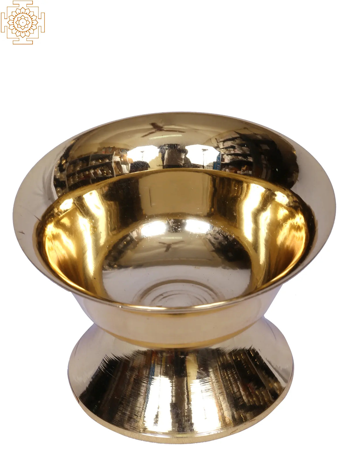 3" Brass Kumkum Container