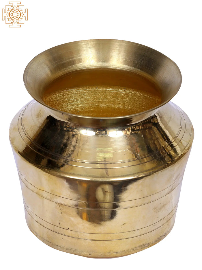 6" Small Puja Kalash in Brass