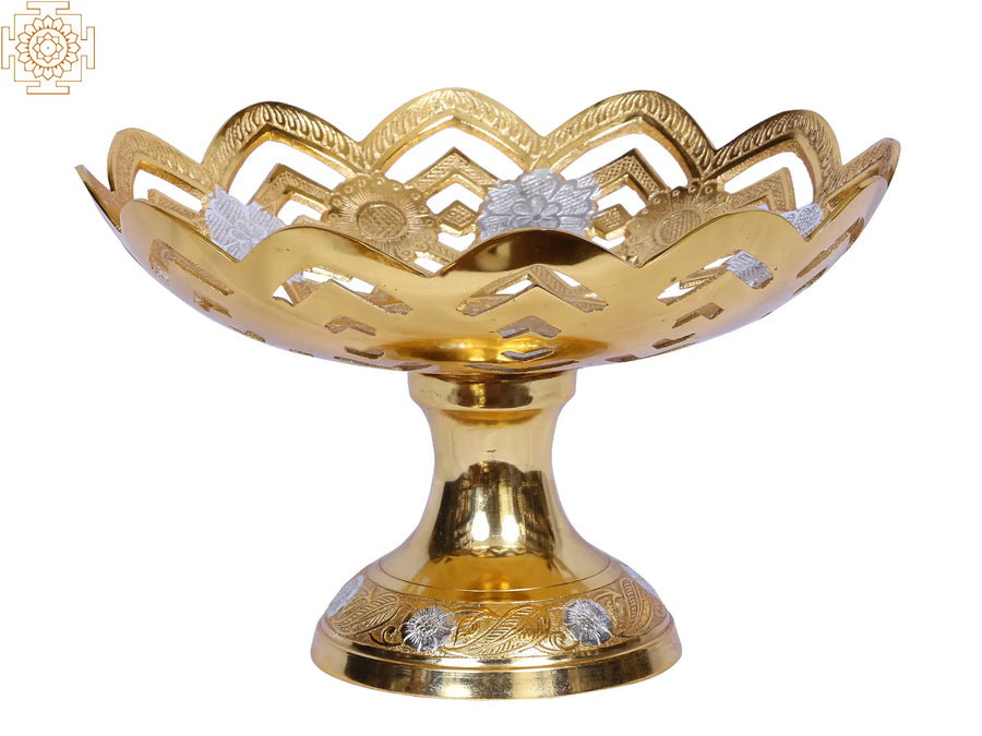 10" Brass Fruit Bowl for Home Decor