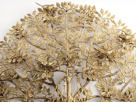 36" Large Kalpavriksha | Banyan Tree in Brass | Wall Hanging