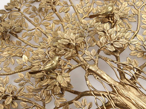 36" Large Kalpavriksha | Banyan Tree in Brass | Wall Hanging