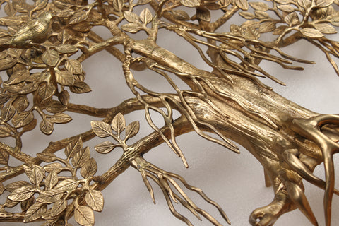 36" Large Kalpavriksha | Banyan Tree in Brass | Wall Hanging