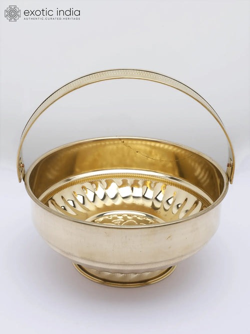 Brass Pookudai Flower Basket for Pooja