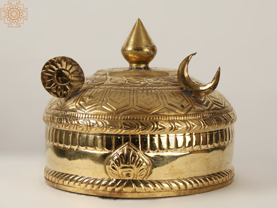 Brass Ritual Crown for Pooja and Home Decor
