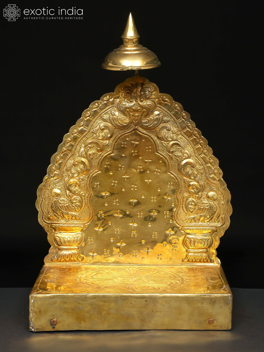 19" Brass Hindu Pooja Singhasana Idol