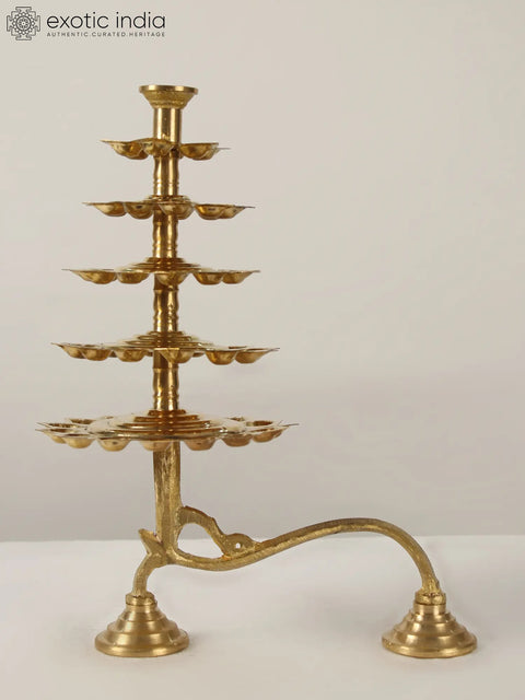Brass Multi Wicks Arti Lamp (Diya)